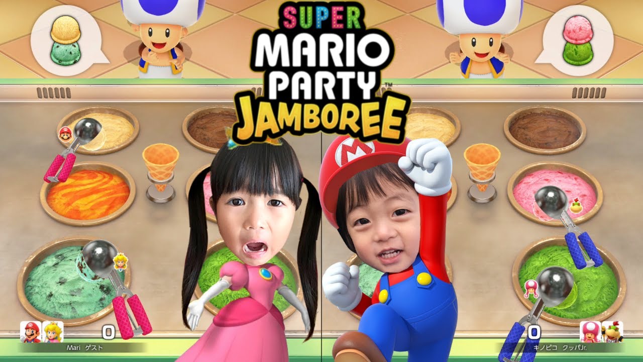【マリオパーティジャンボリーTV】まりとみなでミニゲーム対決してみた！【ゲーム実況】