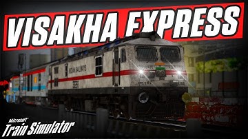 VISAKHA EXPRESS GAMEPLAY MSTS || OPENRAIL || INDIAN TRAIN SIM #openrails #msts