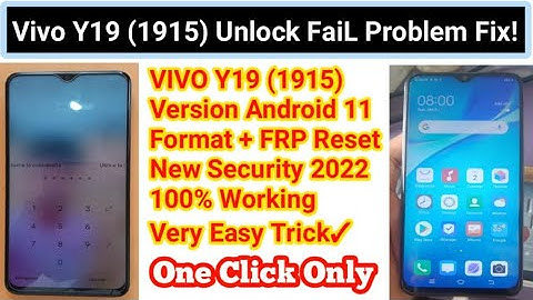 VIVO Y19 (1915) Pin Pattern Unlock UMT Fail Problem Solve 100%  || Y19 Unlock Error Fixed 2022 Trick