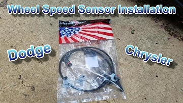 How to install a wheel speed sensor on Dodge Challenger Charger Chrysler 300