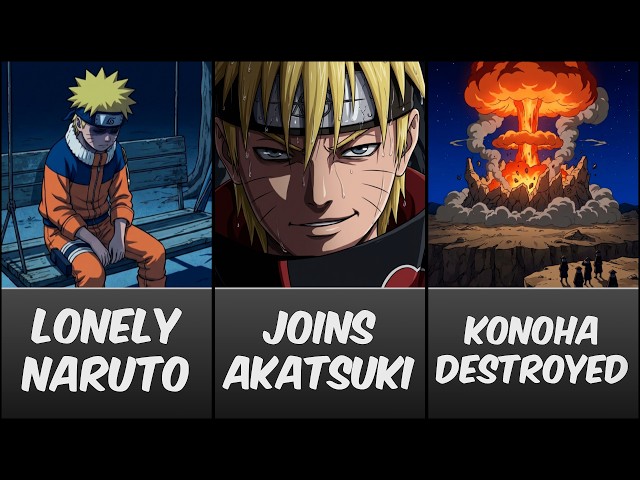 What If Naruto Left Konoha To Join The Akatsuki? - YouTube
