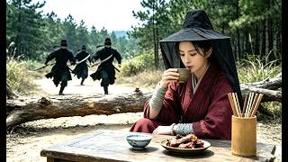 囂張惡霸當街挑釁鬥笠女子，下秒才知惹了絕世高手，直接被反手秒殺！💥 中國電視劇 | KungFu