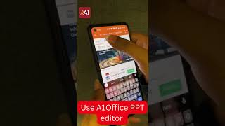 How to Edit or Create your PPT file on Mobile | A1Office screenshot 5