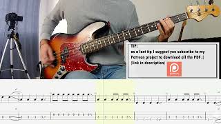 Video thumbnail of "blink-182 - EDGING BASS COVER + PLAY ALONG TAB + SCORE"