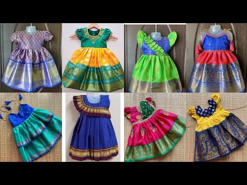 Latest Silk Frock Designs for Girl Babies | Party Wear Pattu Gown for Girl Babies 2022 | Pattu