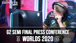 G2 Esports Worlds 2020 Semifinals Post Match Press Conference - vs Damwon | ESPN Esports