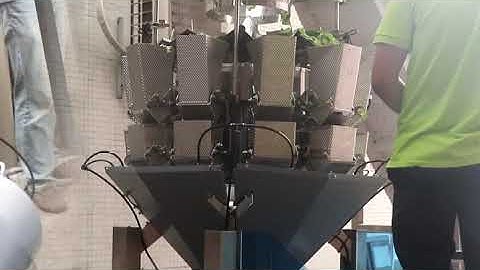 Vegetable salad integrated automatic electronic weighing packaging machine