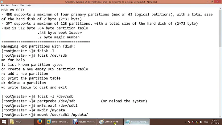 09  Chapter9 Adding Disks Partitions and File Systems to a Linux System