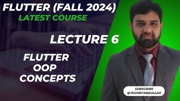 Flutter in Urdu 2024 | Flutter OOP  Concepts |  @TechByAbdullah79   #flutterinhindi