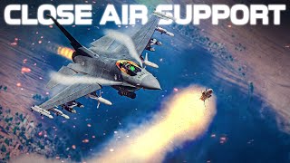 CLOSE AIR SUPPORT | F-16C Viper Better Air To Ground Platform Vs A-10 Warthog ? | DCS |
