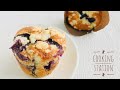 Delicious Blueberry Muffins  Crumble Recipe /  blueberry muffins crumble topping