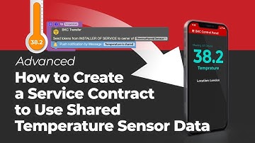 How to Create a Service Contract to Use Shared Temperature Sensor Data