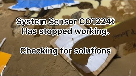 End of the Cardboard System Sensor CO detector