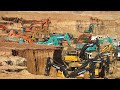 Best Action Of Excavator Digging Dirt Loading on Dump truck in 2022