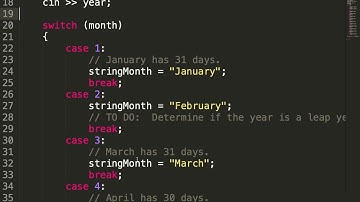 C++ Days in a Month ( Looking for Leap Years )