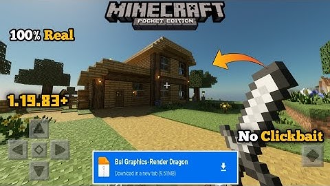 BSL Shader For Minecraft PE 1.19.83 [ 1.20+ Support ] 100 % Working