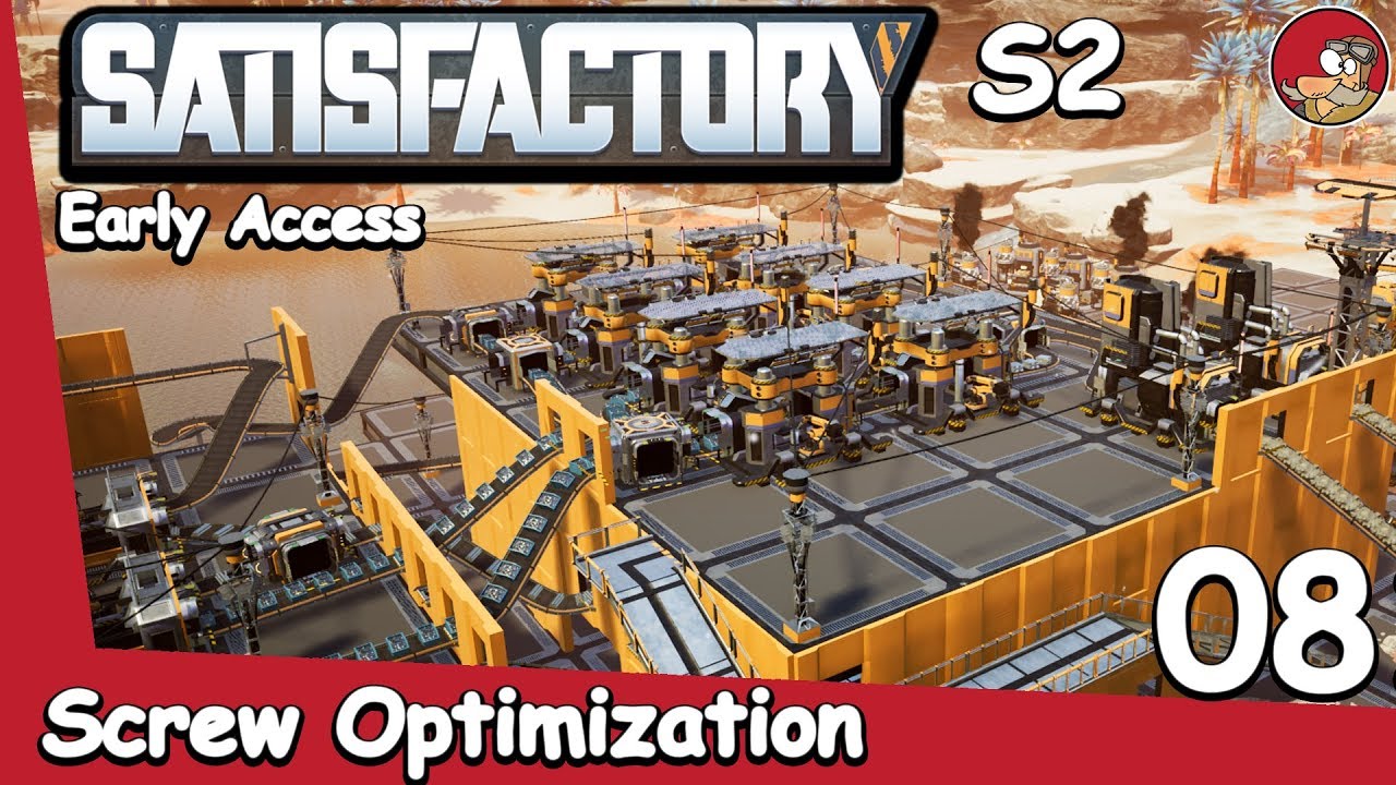 Screws production optimization - Satisfactory Early Access Gameplay - ep 08  - YouTube