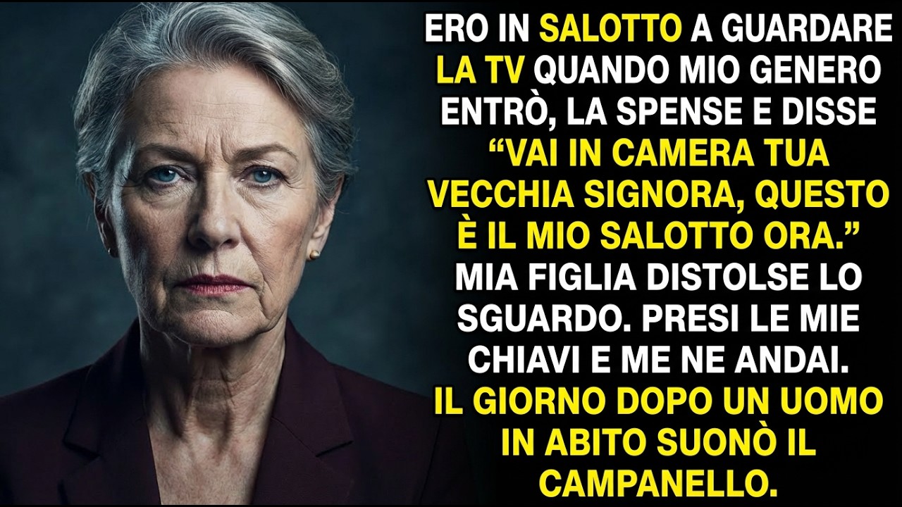 Ha spento la TV e mi ha detto 