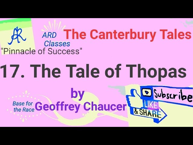 tale of sir thopas