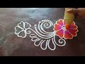 Flower rangoli designs  simple rangoli designs  daily rangoli designs saptrangi rangoli