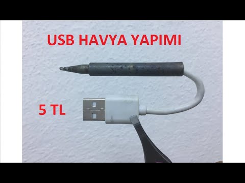 USB Havya Yapımı/Kendi Havyanızı Yapın /Lehim Makinası Yapımı/ +5V İle Çalışan Havya Yapımı