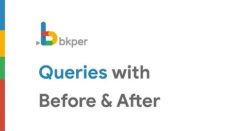 Bkper queries with after and before periods on Google Sheet reports