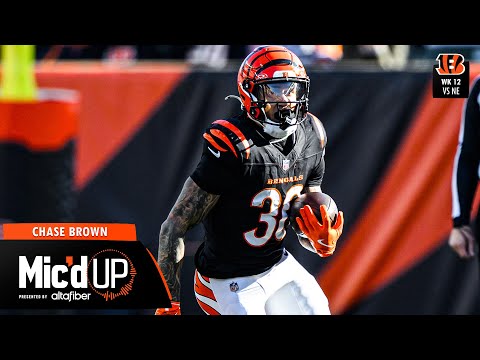 Chase Brown Mic'd Up Vs New England Patriots Week 12 | 2025 Mic'd Up
