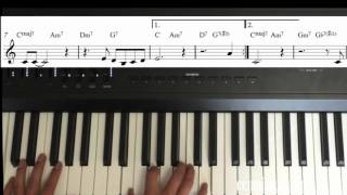 CCMPIANO  I love you sentimental reason - piano tutorial
