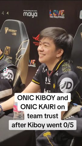 ONIC players Kiboy and Kairi speak on team trust  #m5 #m5mlbb #mlbb