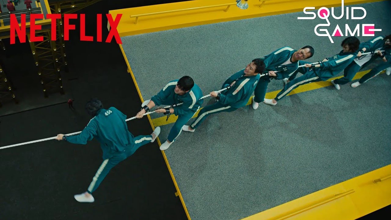 《魷魚遊戲》：3分鐘重溫第1季｢拔河遊戲｣！| Netflix 【中英字幕】