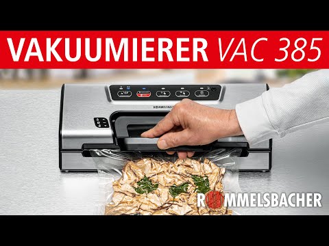 ROMMELSBACHER Vakuumierer 🥩 🐟 für clevere Vorratshaltung Lebensmittel  lange frisch halten 👍 VAC 385 - YouTube