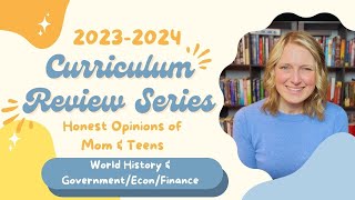 Honest Reviews of Our Curriculum This Year | World History and Government, Econ, & Personal Finance