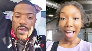 &quot;Take That Shid Down&quot; Ray J On Sister Brandy Calling Him Out About The Tattoo&#39;s On His Face! 😱