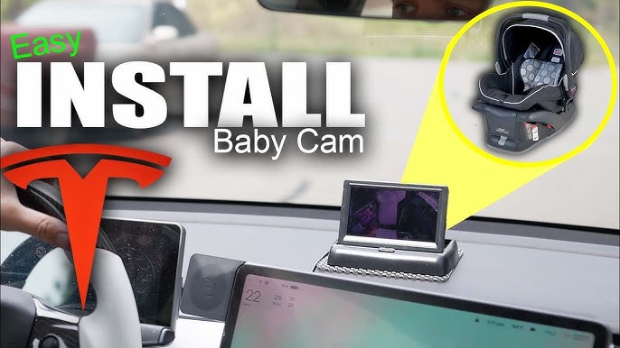 Baby Car Camera Ease Installation: Eye Protection Clear Night Vision 360°  Rotation Stability Backseat Camera for 2 Kids HD 1080P Car Baby Monitor  with