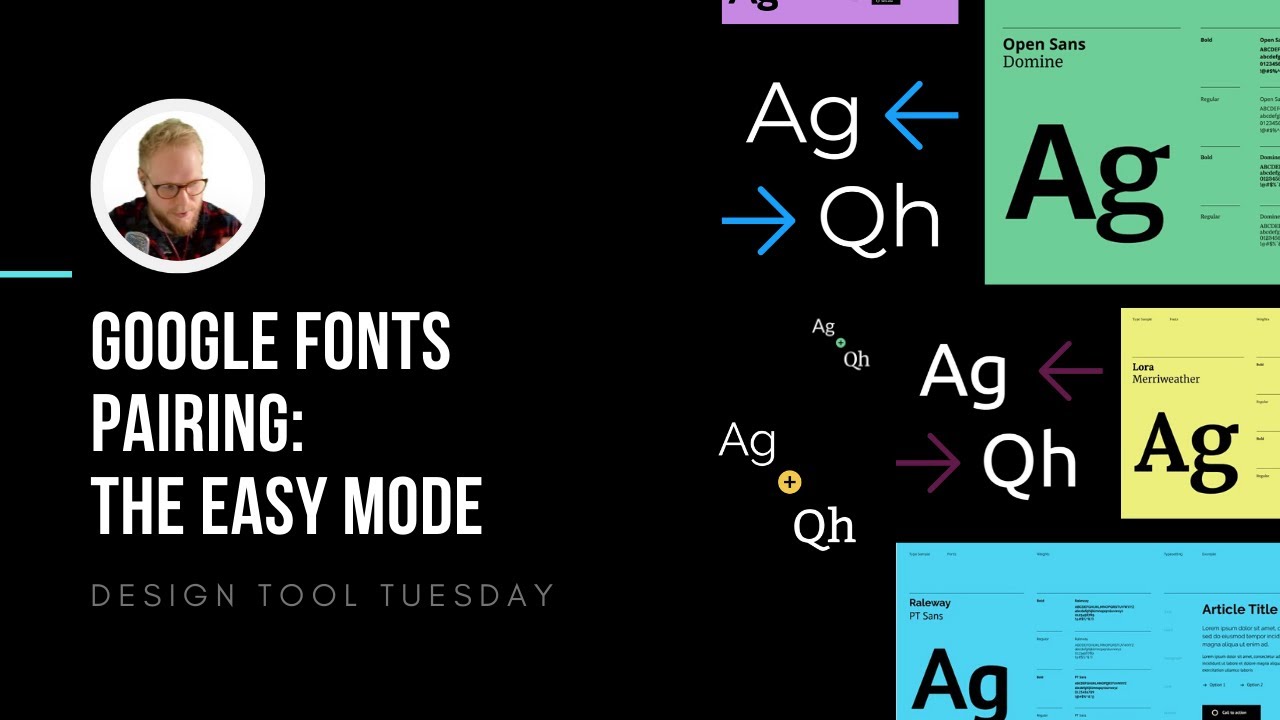 Pairing Google Fonts The Easy Mode Design Tool Tuesday Ep50 Youtube Pairing Google Fonts The Easy Mode Design Tool Tuesday Ep50 Youtube