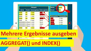 Excel: mehrere Ergebnisse zu mehreren Suchkriterien ausgeben | ausführliche Erklärung