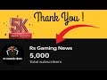 Thank you 5000 subscriber   thanks for support me