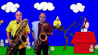 Charlie Brown on Bass Saxophone / Sax Quartet Cover