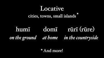 The Locative Case