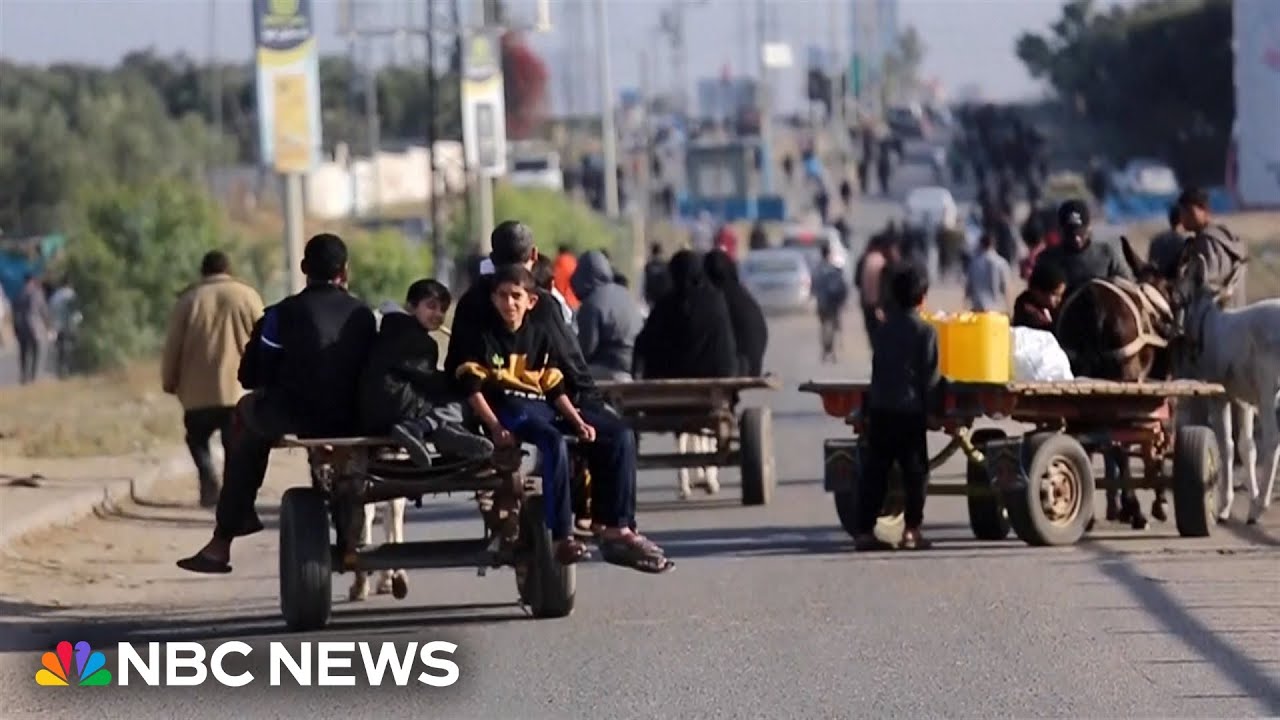 Gazans stream north despite Israel warning the war is not over