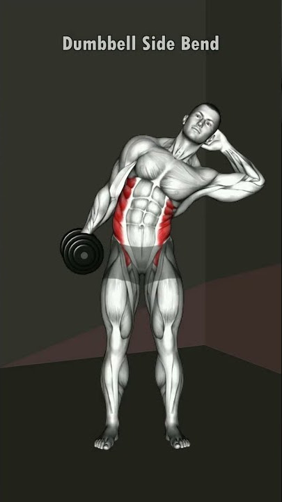 The Dumbbell Side Bend is a great Waist exercise - Save and try your next workout