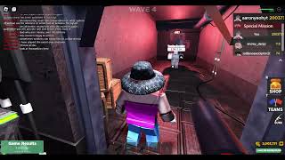 Roblox - Zombie Defense By Per Games - WAVES FREEZE bug! Level 25th highest in Gold player