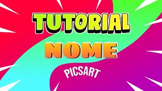 COMO FAZER TEXTO 3D NO PICSART TUTORIAL