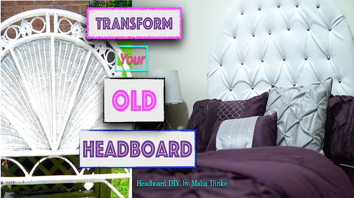 DIY| HOW TO MAKE A Tufted Headboard || NO SEW  (TRANSFORM Your Old Headboard)
