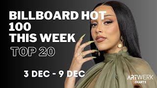Billboard Hot 100: Top 20 Songs This week (3 December - 9 December 2023)