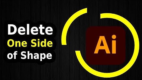How to Delete One Side of a Shape in Illustrator