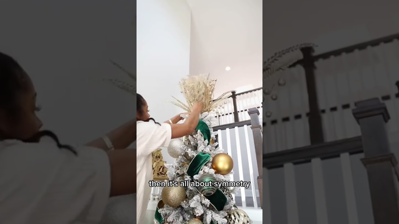 Ever wonder how to do those designer looking Christmas tree toppers? They are super easy here is one