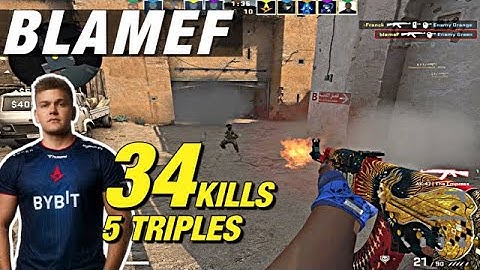 blameF dust2 game (34 Frags) CSGO blameF FULL POV