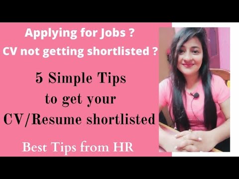5 Simple Tips to get CV/Resume Shortlisted | Get Interview Call | For Jobseekers #readytogetupdate