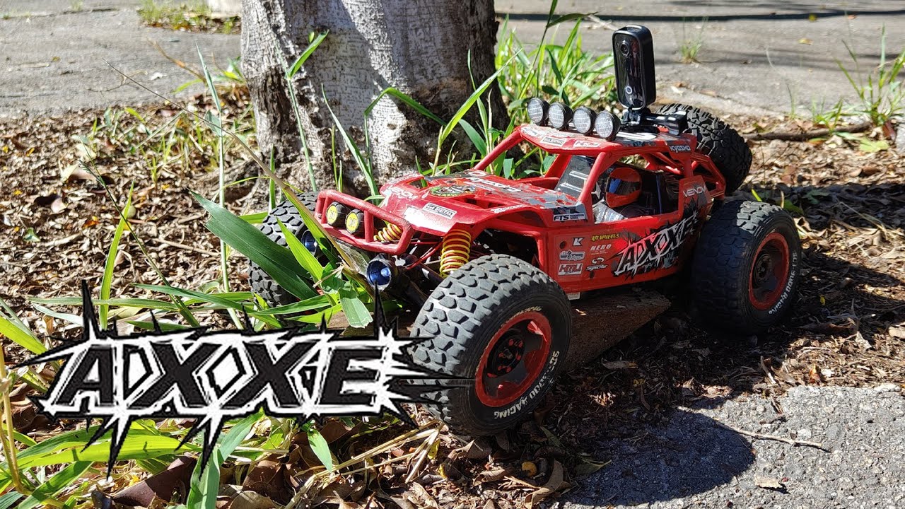 Subindo a ladeira com o Buggy Axxe da Kyosho
